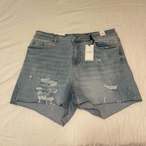 Judy Blue Distressed Denim Women Shorts 2XL